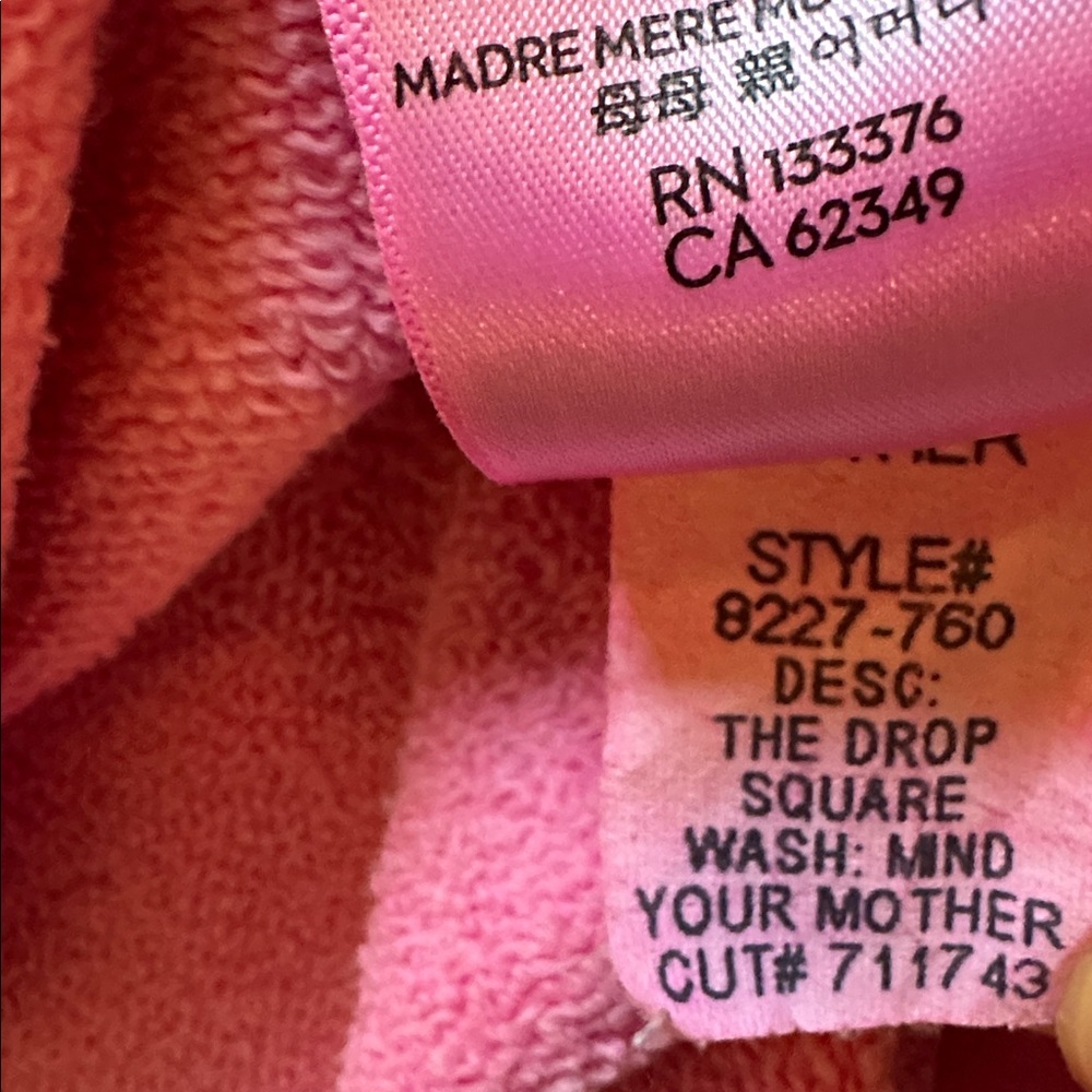Mother The Drop Square Mind Your Mother Sweatshirt - Picture 9 of 9